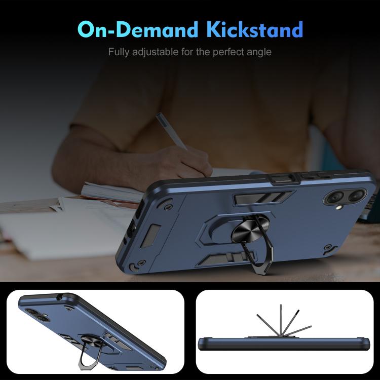 For Samsung Galaxy A07 4G Shockproof Metal Ring Holder Phone Case