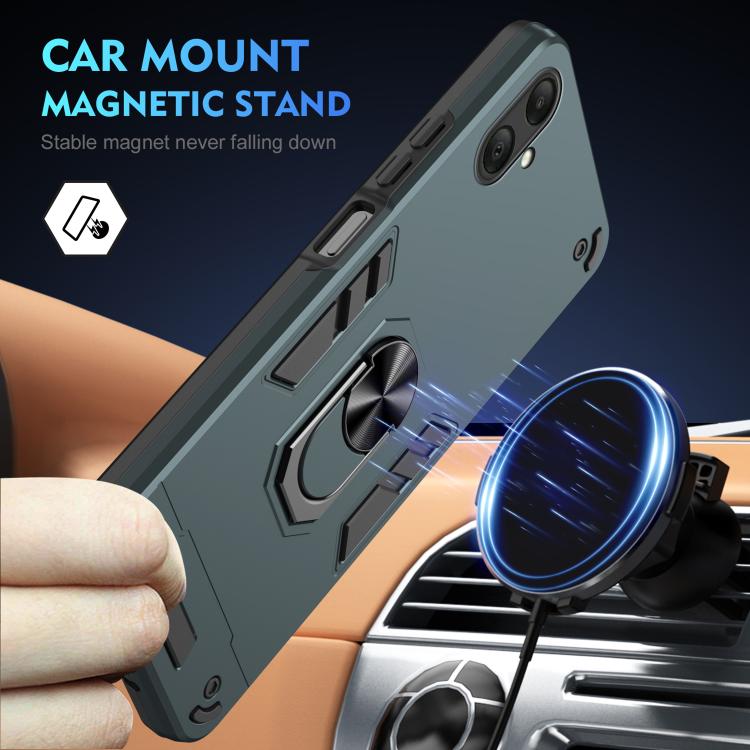 For Samsung Galaxy A07 4G Shockproof Metal Ring Holder Phone Case