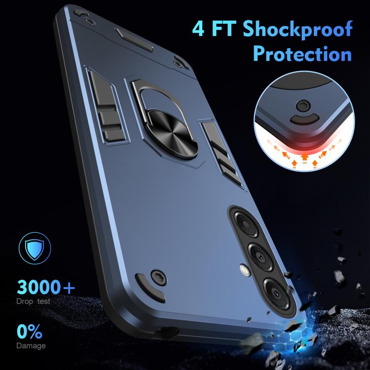 For Samsung Galaxy A17 5G Shockproof Metal Ring Holder Phone Case
