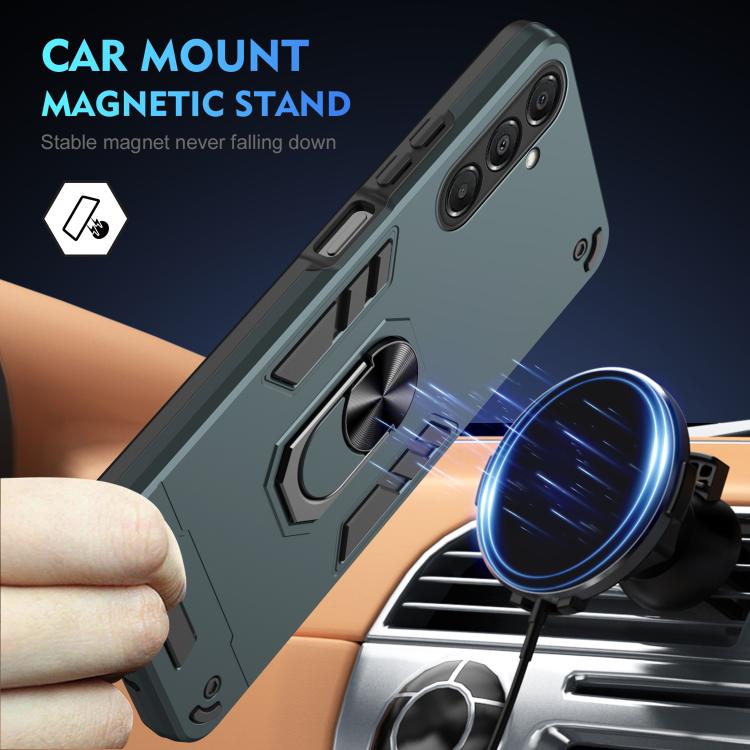 For Samsung Galaxy A17 5G Shockproof Metal Ring Holder Phone Case