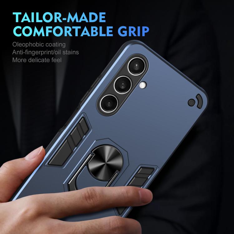 For Samsung Galaxy S25 FE 5G Shockproof Metal Ring Holder Phone Case