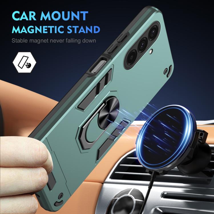 For Samsung Galaxy A37 5G Shockproof Metal Ring Holder Phone Case