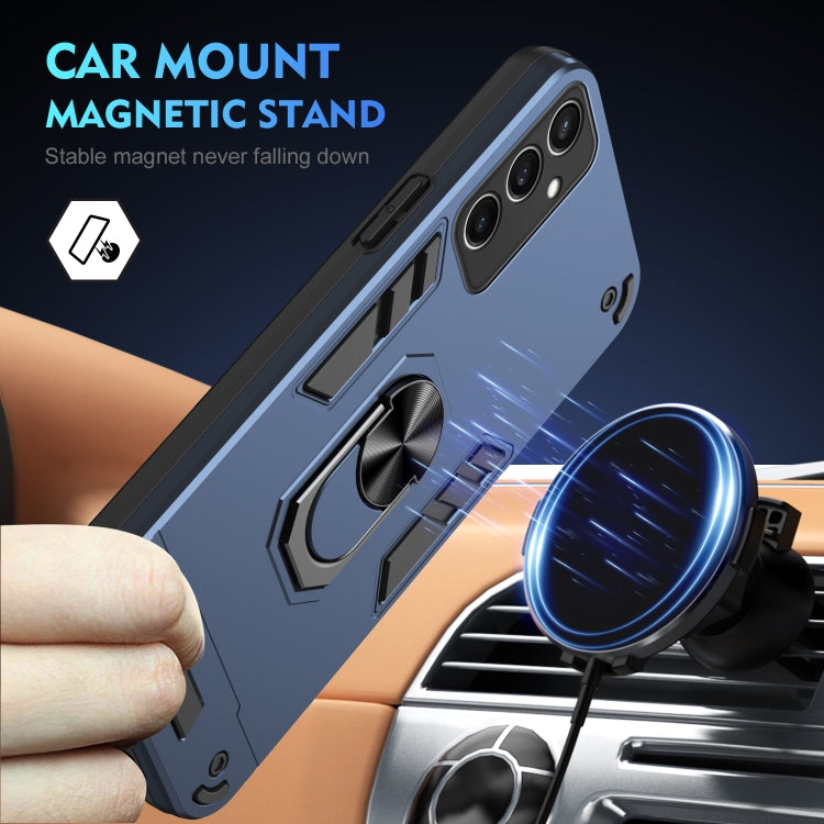 For Samsung Galaxy S24 FE 5G Shockproof Metal Ring Holder Phone Case