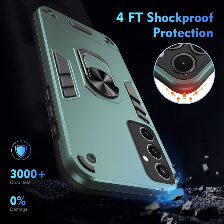For Samsung Galaxy S24 FE 5G Shockproof Metal Ring Holder Phone Case