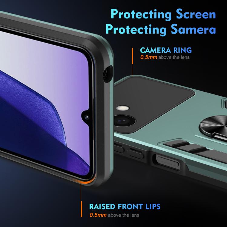 For Samsung Galaxy S26+ 5G Shockproof Metal Ring Holder Phone Case