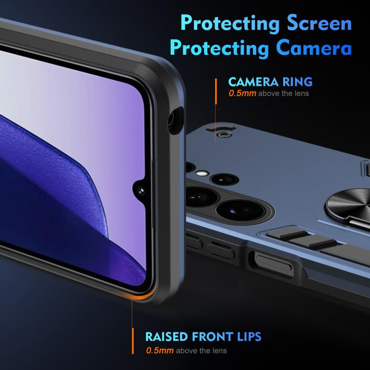 For Samsung Galaxy S26 Ultra 5G Shockproof Metal Ring Holder Phone Case