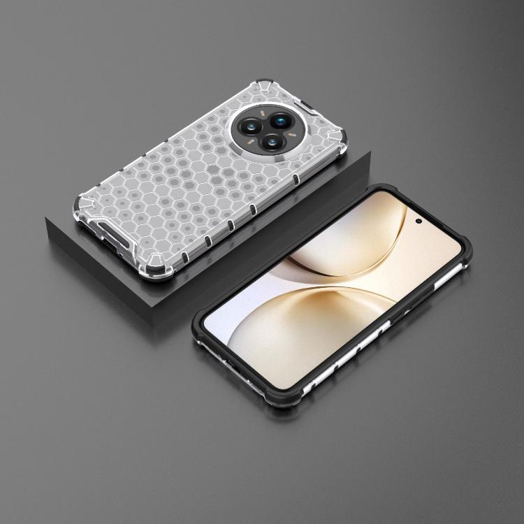 For Realme 14 Pro+ 5G Shockproof Honeycomb PC + TPU Protective Phone Case