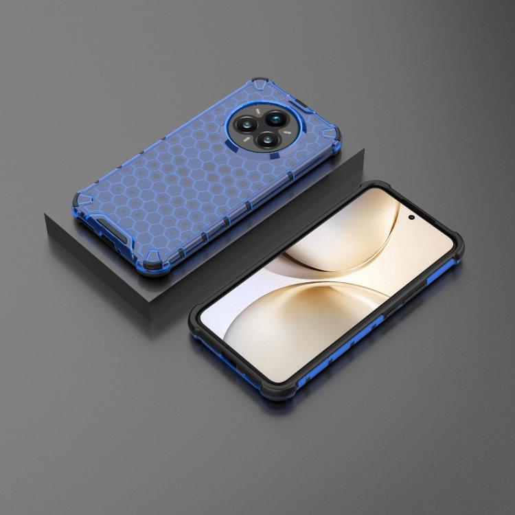 For Realme 14 Pro+ 5G Shockproof Honeycomb PC + TPU Protective Phone Case