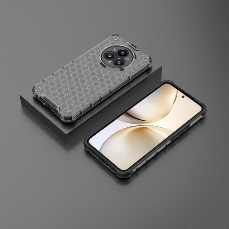 For Realme 14 Pro+ 5G Shockproof Honeycomb PC + TPU Protective Phone Case