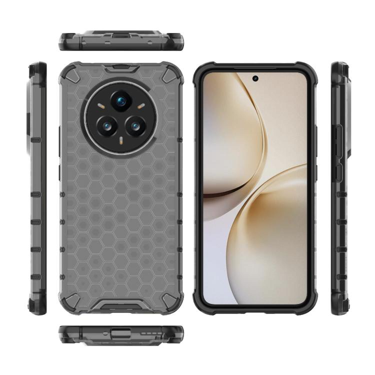 For Realme 14 Pro+ 5G Shockproof Honeycomb PC + TPU Protective Phone Case