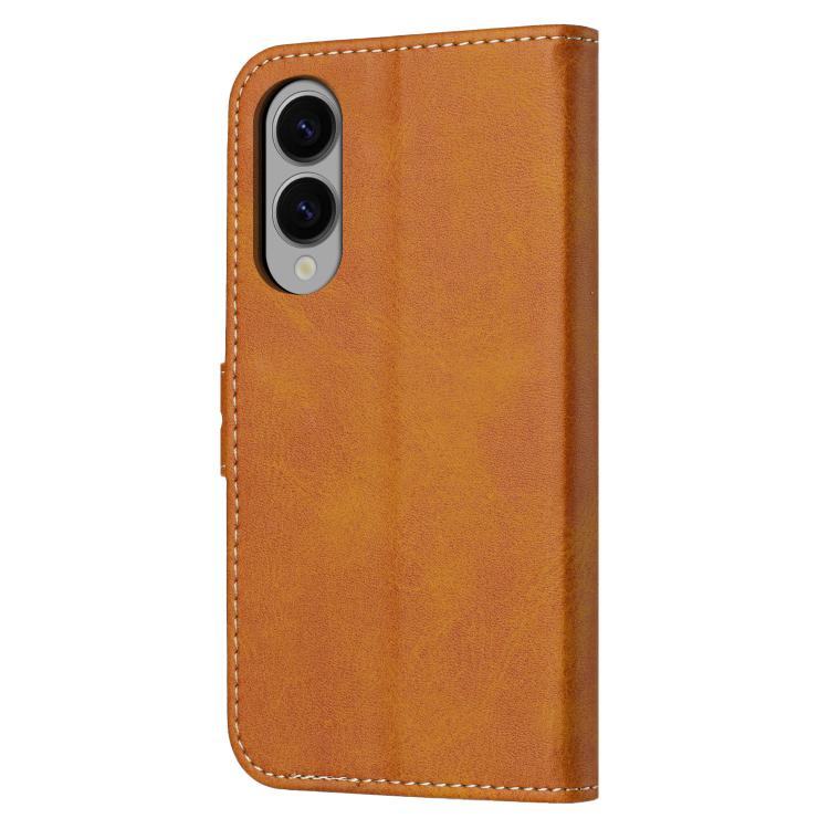 For Samsung Galaxy S25 Edge 5G Embossed Happy Cat Pattern Flip Leather Phone Case