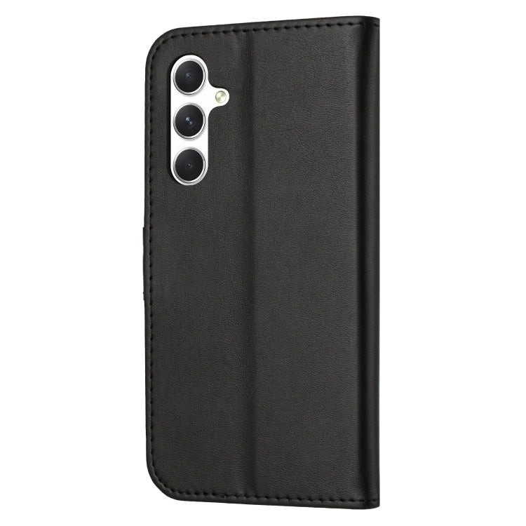 For Samsung Galaxy A16 5G Global Embossed Happy Cat Pattern Flip Leather Phone Case