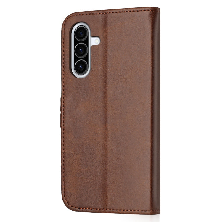 For Samsung Galaxy A36 5G Embossed Happy Cat Pattern Flip Leather Phone Case