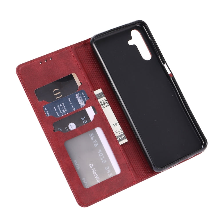 For Samsung Galaxy A56 5G Embossed Happy Cat Pattern Flip Leather Phone Case