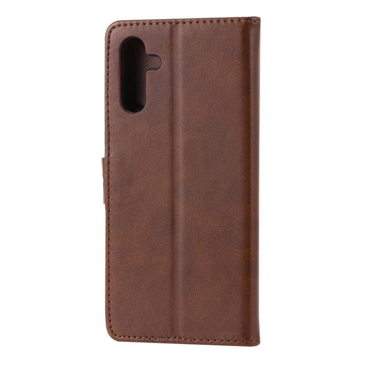 For Samsung Galaxy A56 5G Embossed Happy Cat Pattern Flip Leather Phone Case