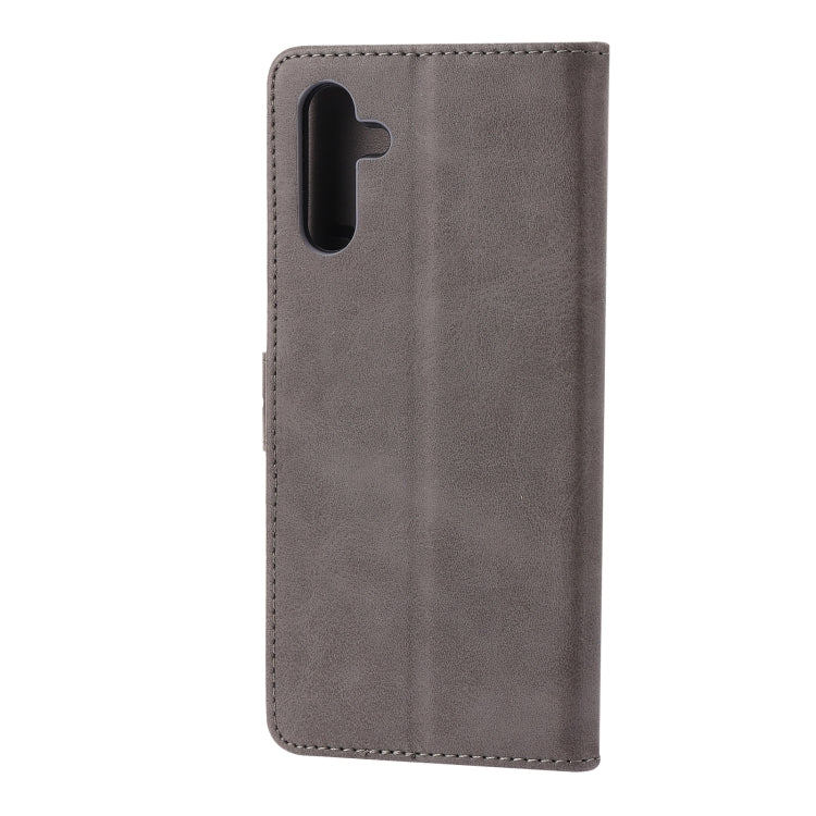For Samsung Galaxy A56 5G Embossed Happy Cat Pattern Flip Leather Phone Case