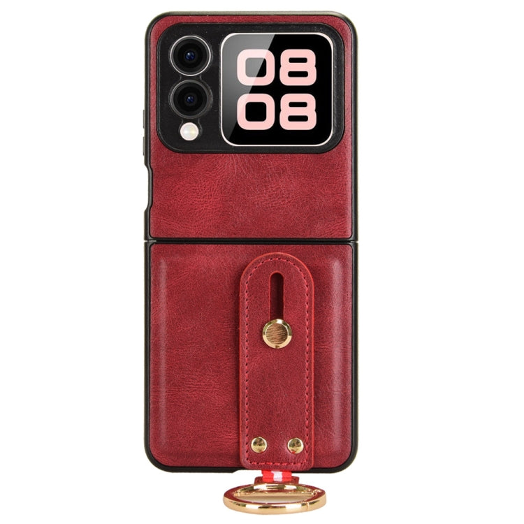 For Huawei nova Flip Wristband Leather Back Phone Case