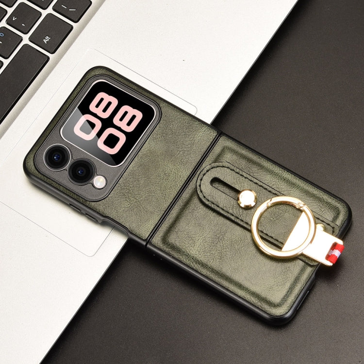 For Huawei nova Flip Wristband Leather Back Phone Case