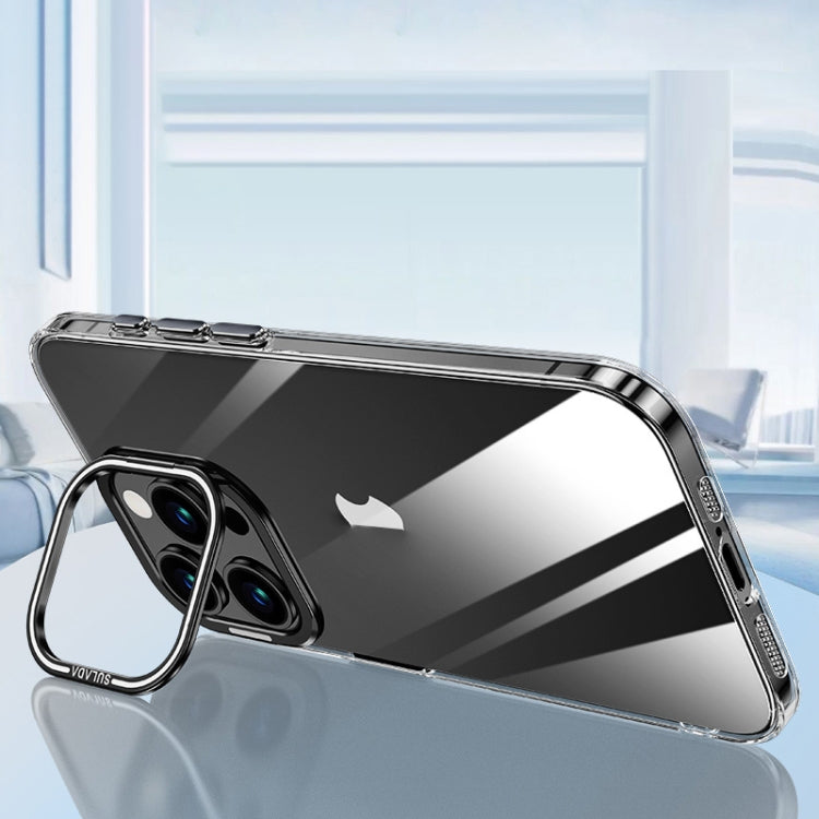 For iPhone 16 Pro SULADA PC + Aluminum Alloy Lens Holder Phone Case