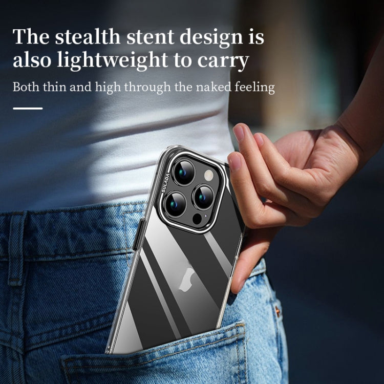 For iPhone 16 Pro Max SULADA PC + Aluminum Alloy Lens Holder Phone Case