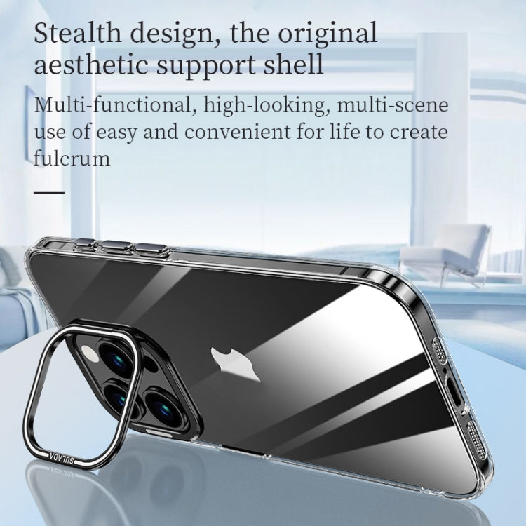 For iPhone 16 Pro Max SULADA PC + Aluminum Alloy Lens Holder Phone Case