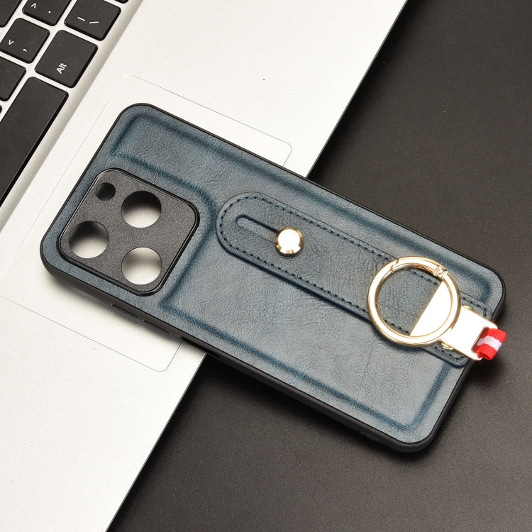 For itel A70 Wristband Leather Back Phone Case