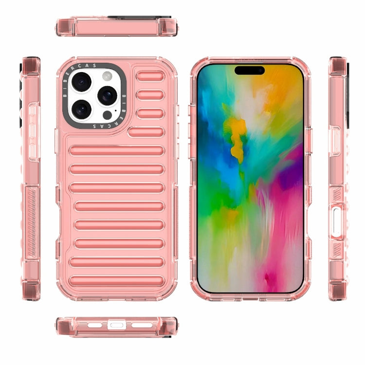 For iPhone 16 Pro Max High Transparency TPU Hybrid PC Airbag Phone Case