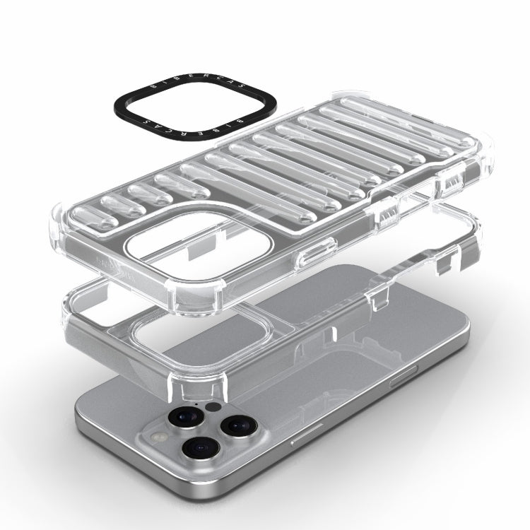 For iPhone 16 Pro Max High Transparency TPU Hybrid PC Airbag Phone Case