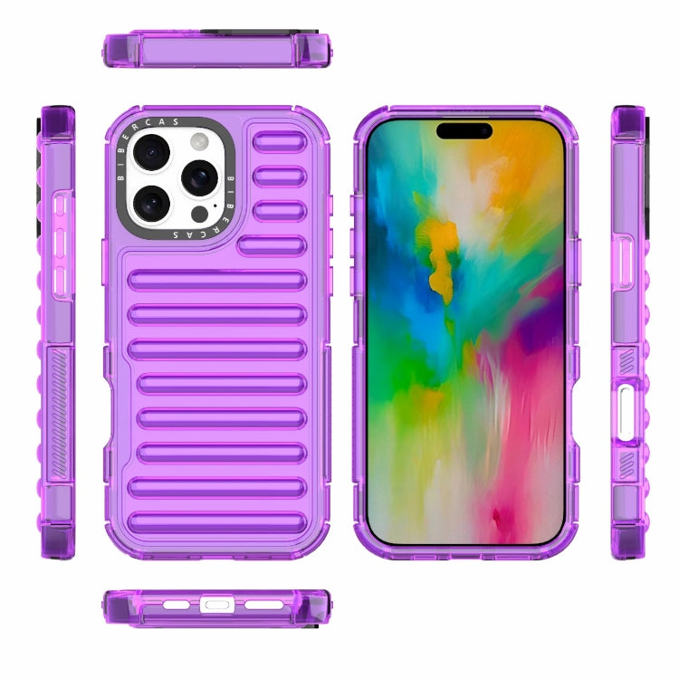 For iPhone 16 Pro Max High Transparency TPU Hybrid PC Airbag Phone Case