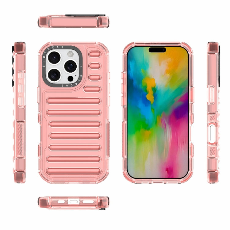 For iPhone 16 Pro High Transparency TPU Hybrid PC Airbag Phone Case