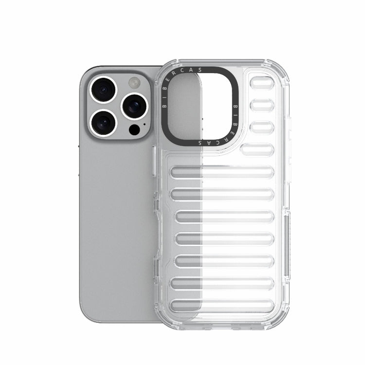 For iPhone 16 Pro High Transparency TPU Hybrid PC Airbag Phone Case