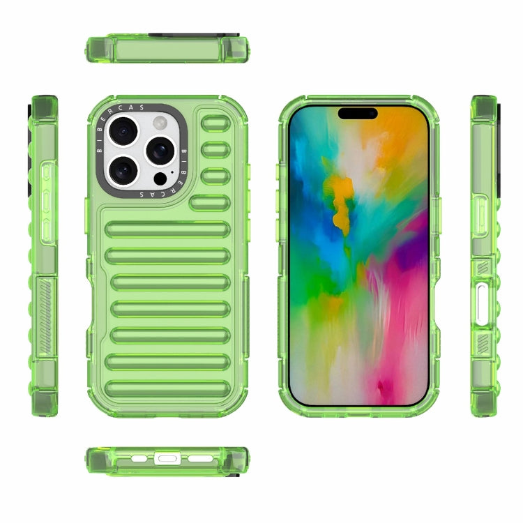 For iPhone 16 Pro High Transparency TPU Hybrid PC Airbag Phone Case