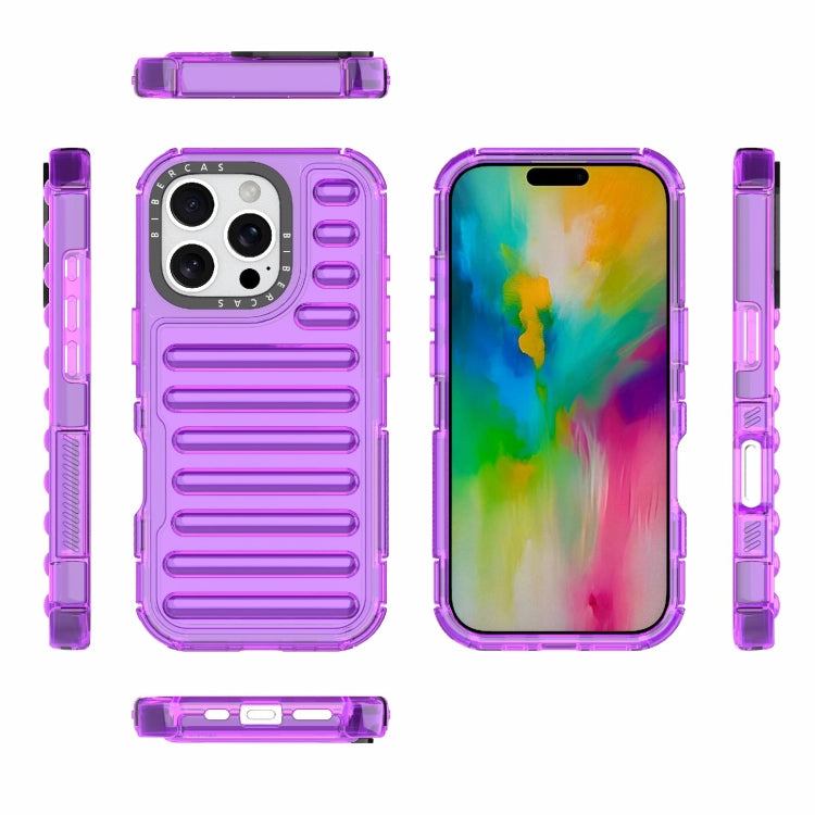 For iPhone 16 Pro High Transparency TPU Hybrid PC Airbag Phone Case