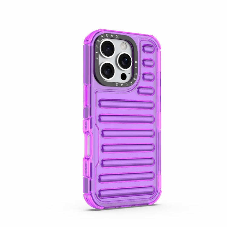 For iPhone 16 Pro High Transparency TPU Hybrid PC Airbag Phone Case