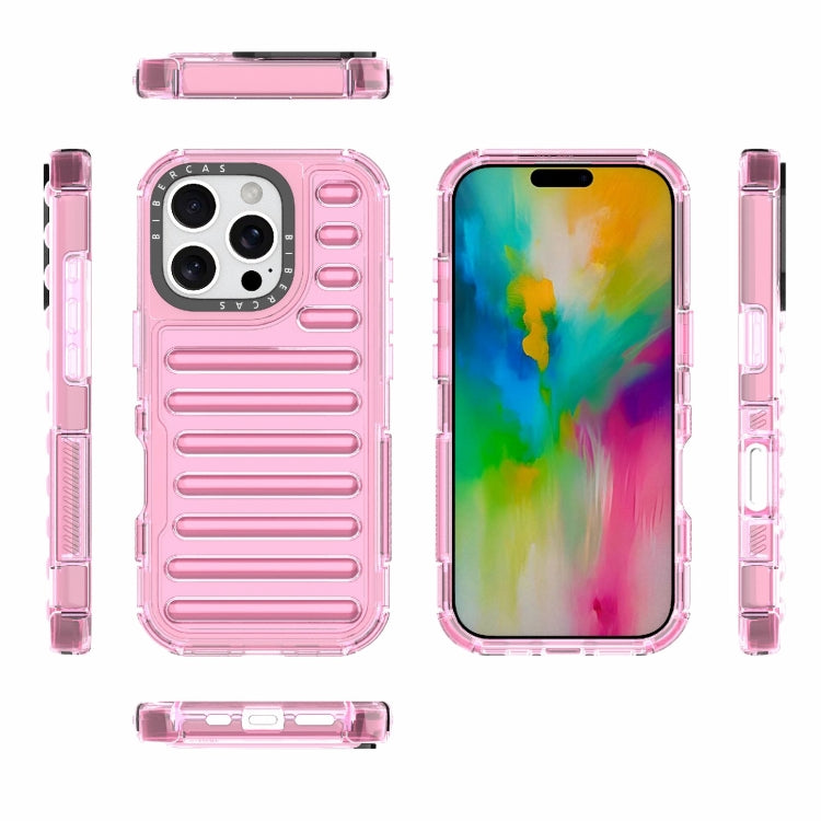 For iPhone 16 Pro High Transparency TPU Hybrid PC Airbag Phone Case