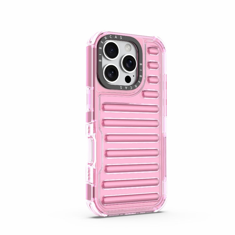 For iPhone 16 Pro High Transparency TPU Hybrid PC Airbag Phone Case