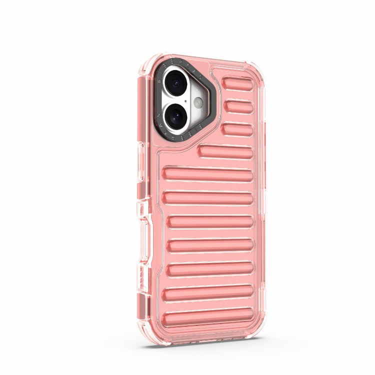 For iPhone 16 Plus High Transparency TPU Hybrid PC Airbag Phone Case