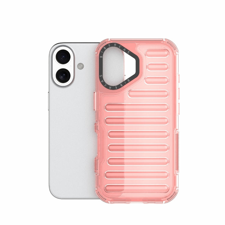 For iPhone 16 Plus High Transparency TPU Hybrid PC Airbag Phone Case