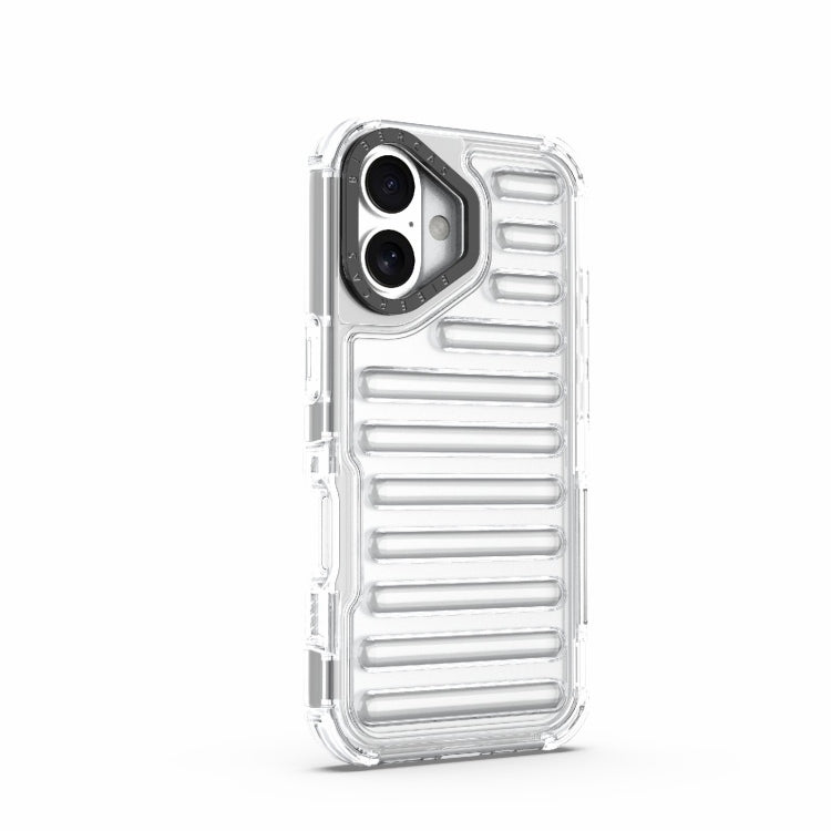 For iPhone 16 Plus High Transparency TPU Hybrid PC Airbag Phone Case