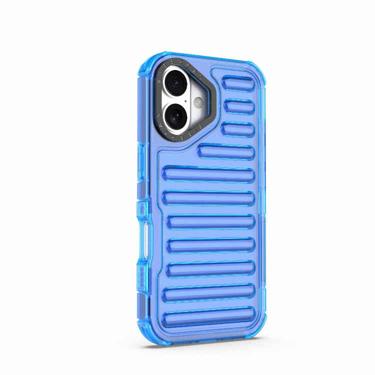 For iPhone 16 Plus High Transparency TPU Hybrid PC Airbag Phone Case