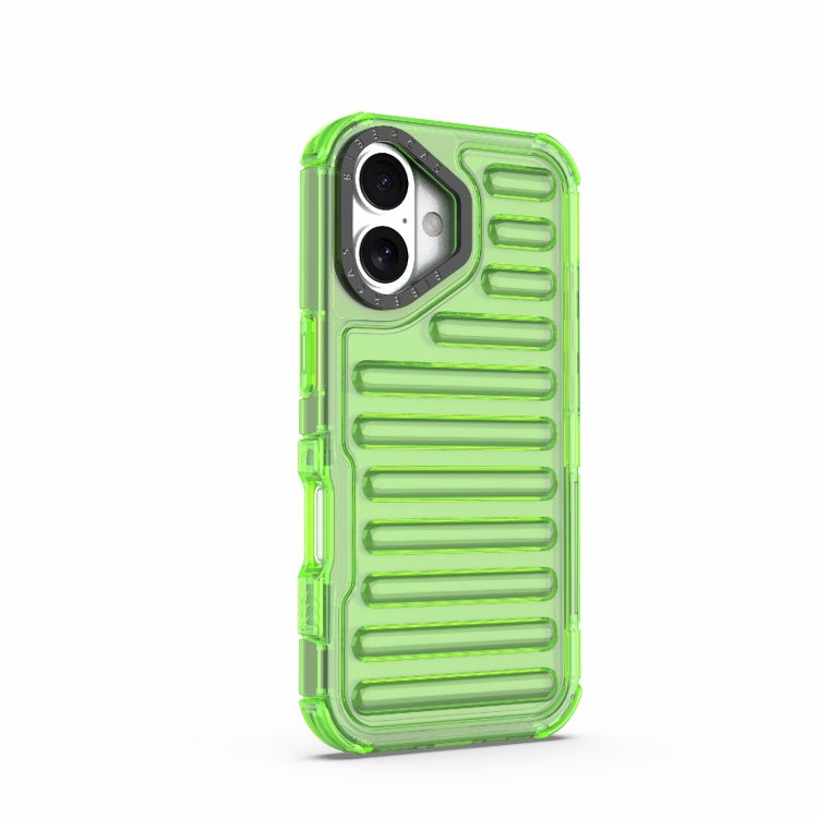 For iPhone 16 Plus High Transparency TPU Hybrid PC Airbag Phone Case