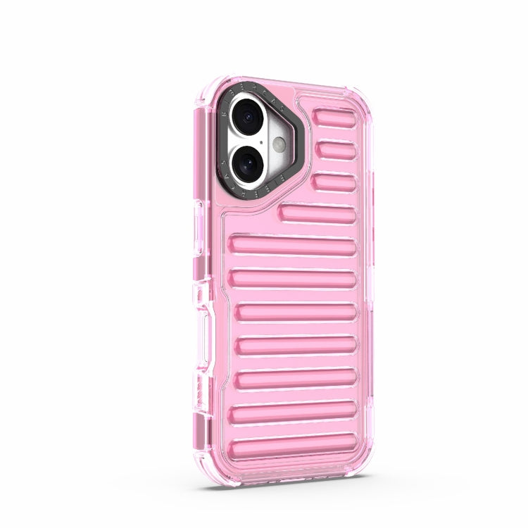 For iPhone 16 Plus High Transparency TPU Hybrid PC Airbag Phone Case