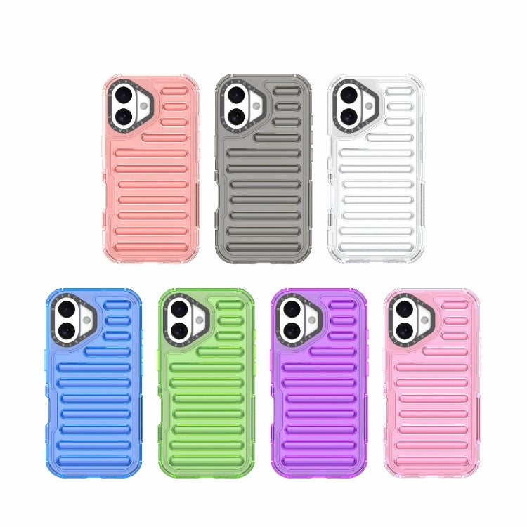 For iPhone 16 High Transparency TPU Hybrid PC Airbag Phone Case