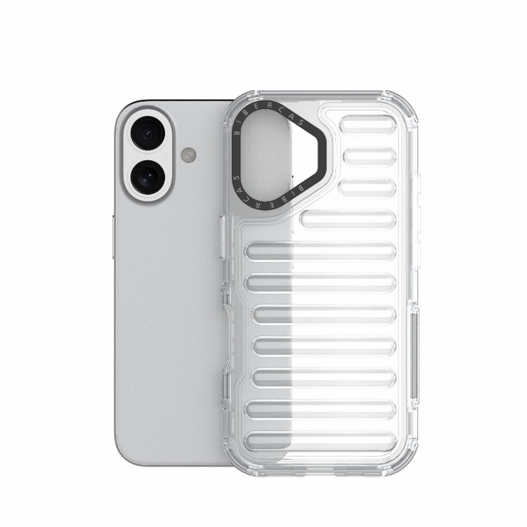 For iPhone 16 High Transparency TPU Hybrid PC Airbag Phone Case