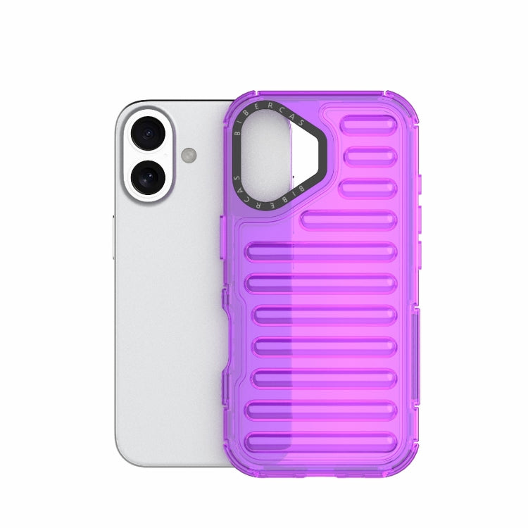 For iPhone 16 High Transparency TPU Hybrid PC Airbag Phone Case