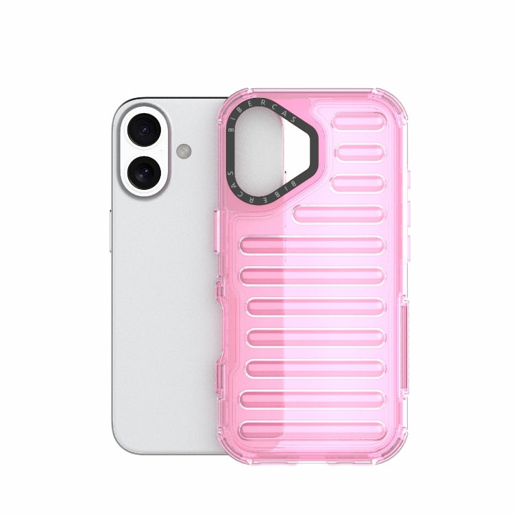 For iPhone 16 High Transparency TPU Hybrid PC Airbag Phone Case