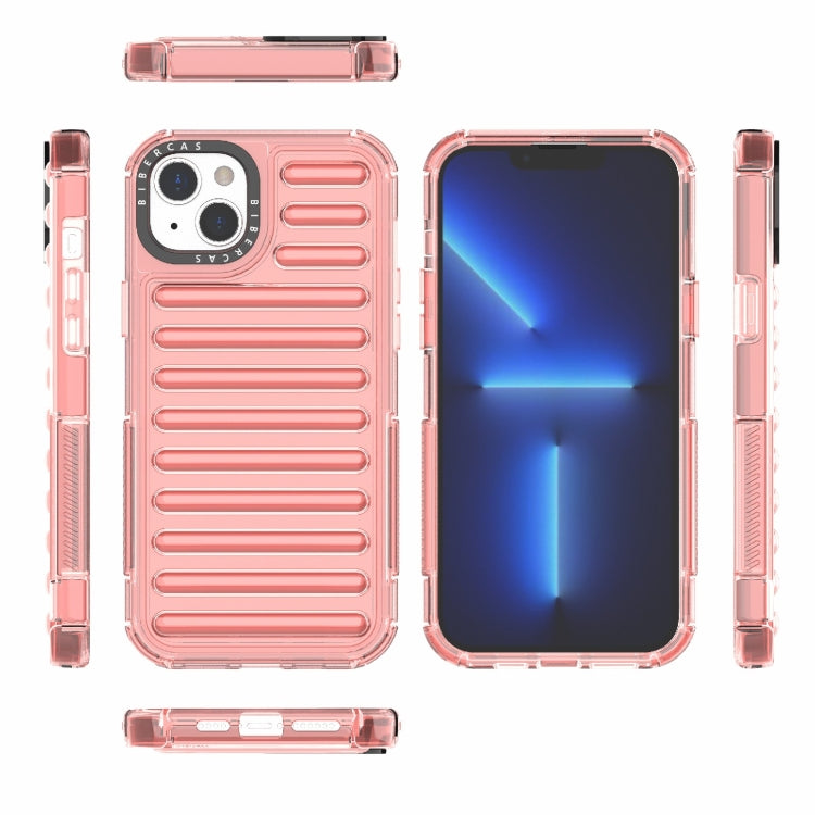 For iPhone 14 Plus High Transparency TPU Hybrid PC Airbag Phone Case