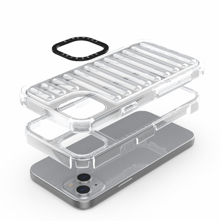 For iPhone 14 Plus High Transparency TPU Hybrid PC Airbag Phone Case