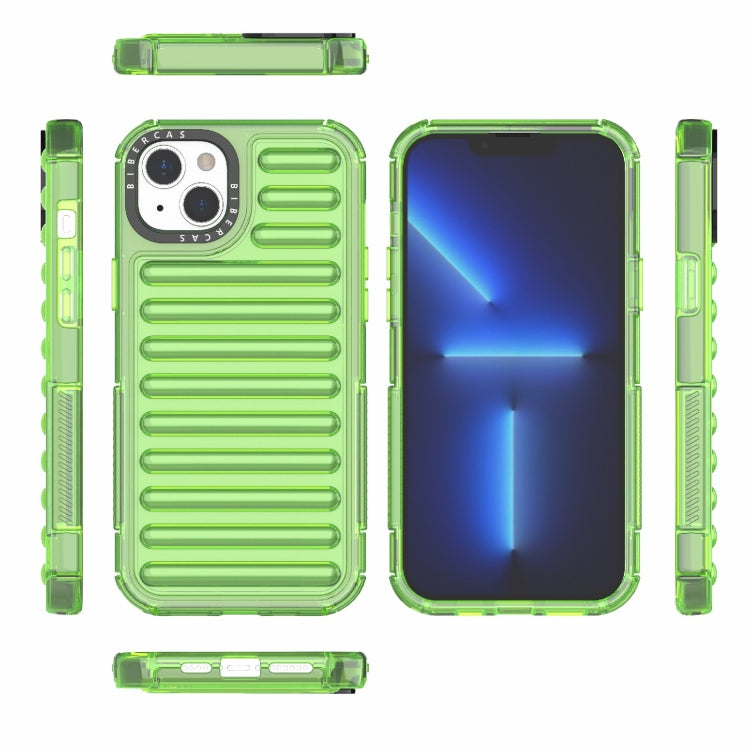 For iPhone 14 Plus High Transparency TPU Hybrid PC Airbag Phone Case