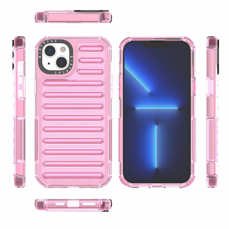 For iPhone 14 Plus High Transparency TPU Hybrid PC Airbag Phone Case